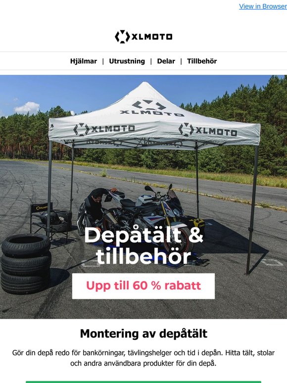 DEAL ON! Easy-up-tävlingstält och tillbehör