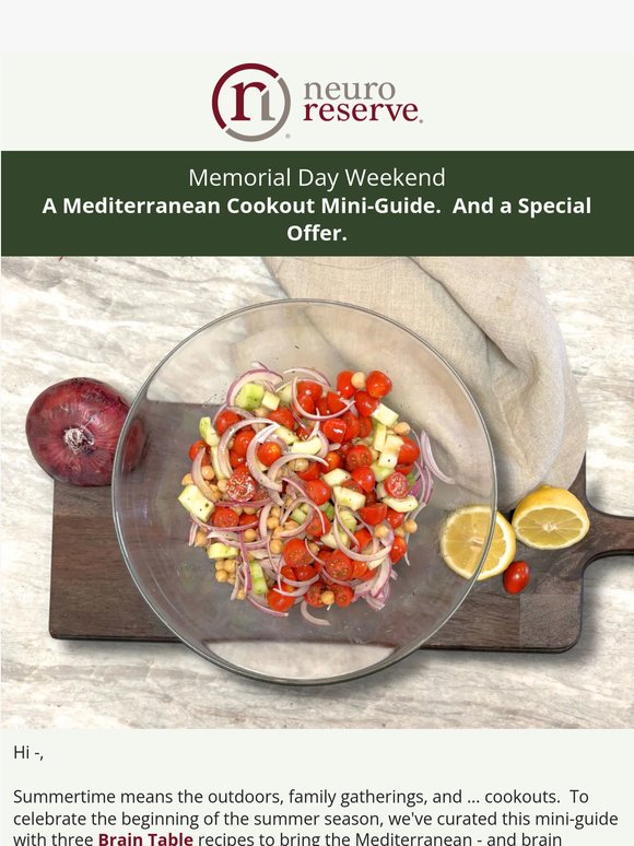 🥗 Your Mediterranean Cookout Mini-Guide