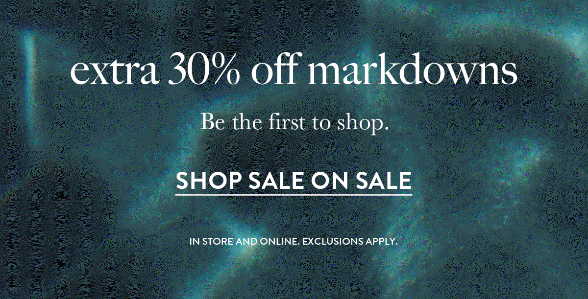 extra 30% off markdowns