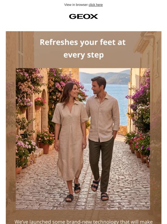 Climasandal™: fresh feet and Geox quality