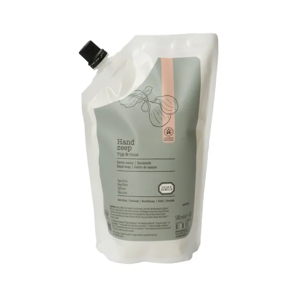 Handzeep navulling, vijg & roos, 500 ml