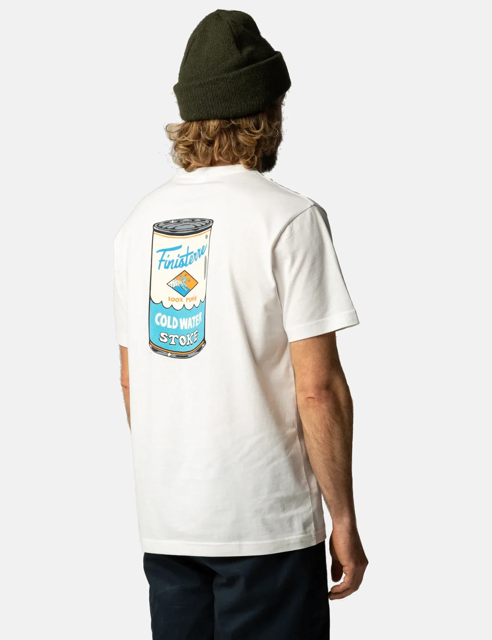 Image of Finisterre Stoke Can T-Shirt White