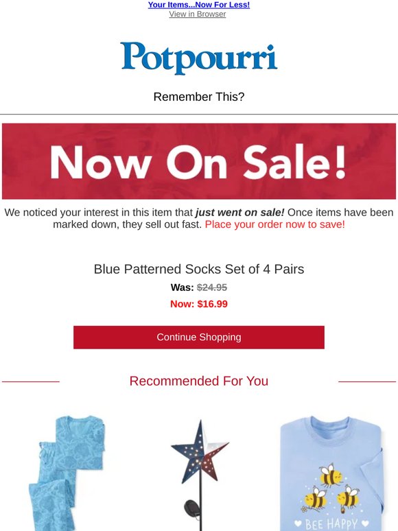BIG NEWS: Your Item is NOW on SALE!
