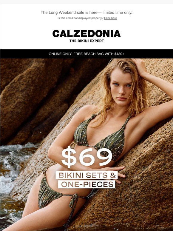 $69 Bikini Sets & One-Pieces