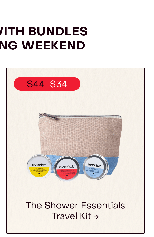 Save More With Bundles: The Shower Essentials Travel Kit