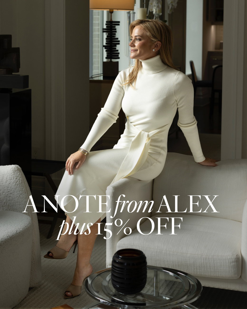 A note from Alex plus 15% off