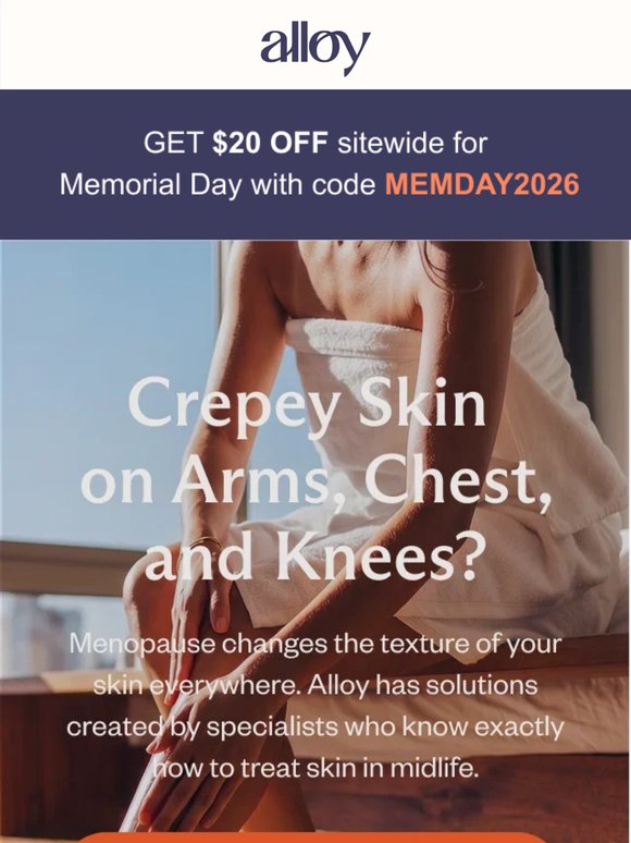 Crepey skin? It may be estrogen loss