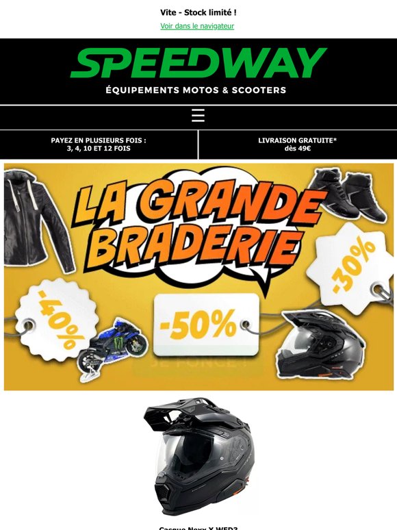 🚦 La Grande Braderie c'est jusqu'à -50% de Remise 🎁