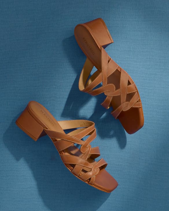 Johanne Low Heel Sandal Luggage