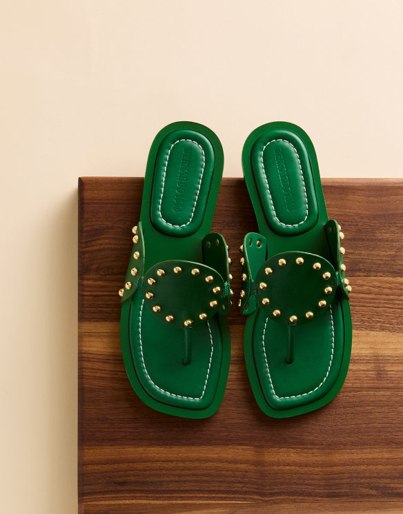 Agartha Thong Sandal Green 