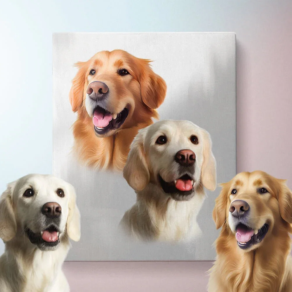 Image of Custom Pet Portraits (2 Pets)