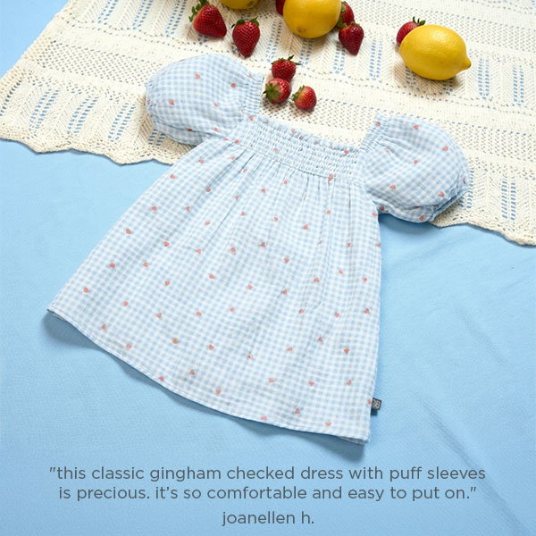 modern moments classic gingham dress