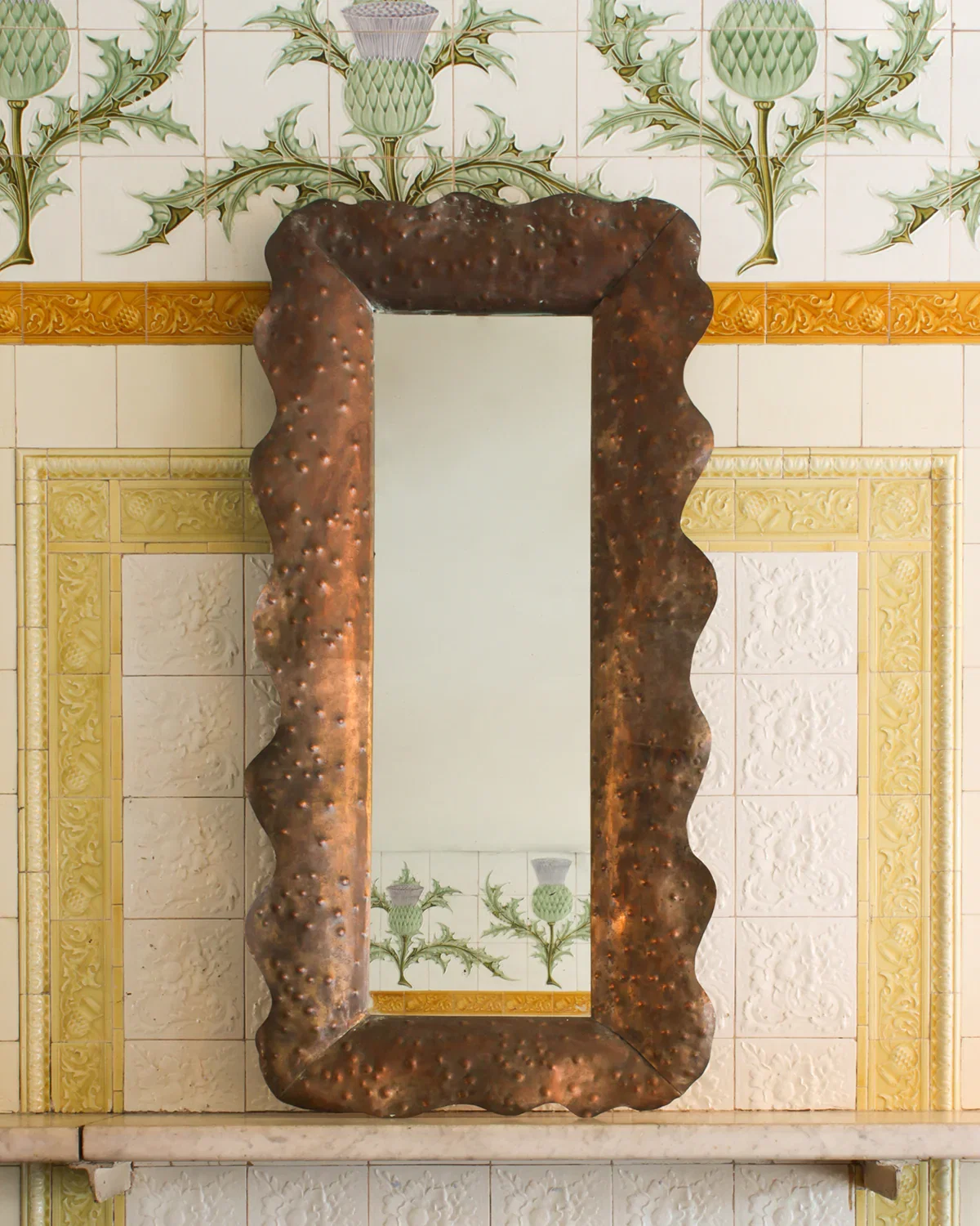 Image of Wall Mirror Angelo Bragalini, 1960's