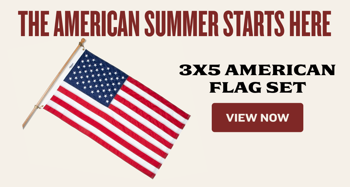 The American Summer Starts Here | 3’ x 5’ American Flag Set