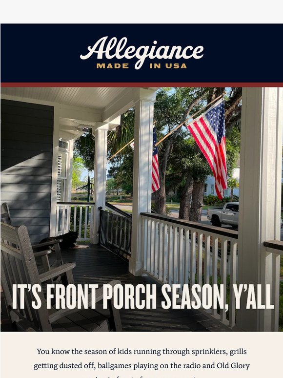 It’s Front Porch Season, Y’all