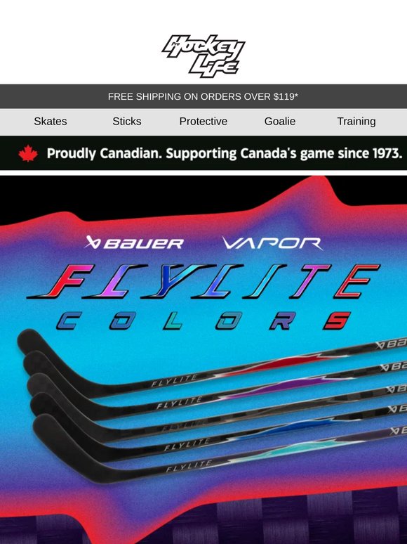 The Flylite LE sticks you love—now in limited colours 🏒 🔥
