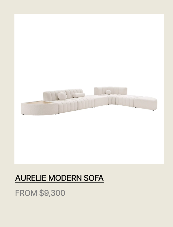 Aurelie Modern Channel Tufted Curved Modular Sectional Sofa | Combination 002