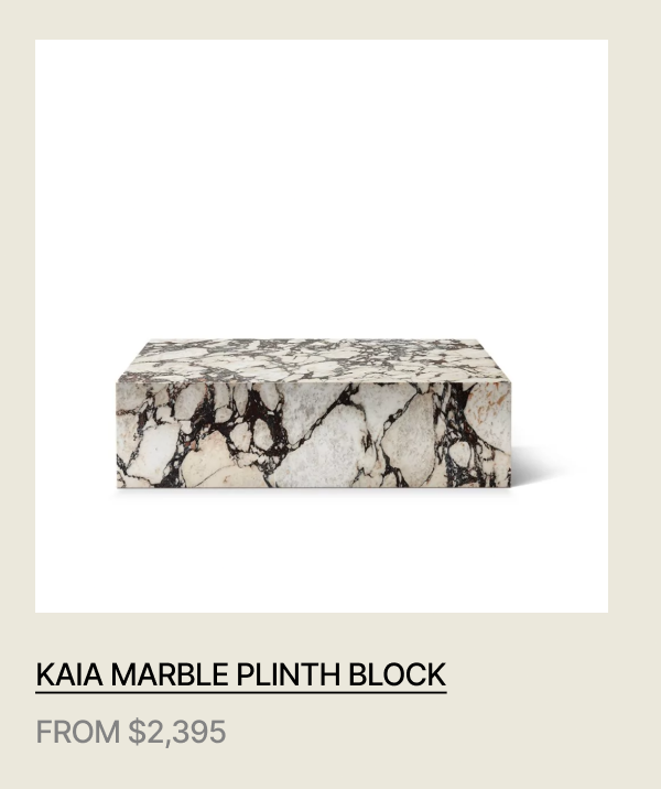 Kaia Marble Plinth Block Large Coffee Table