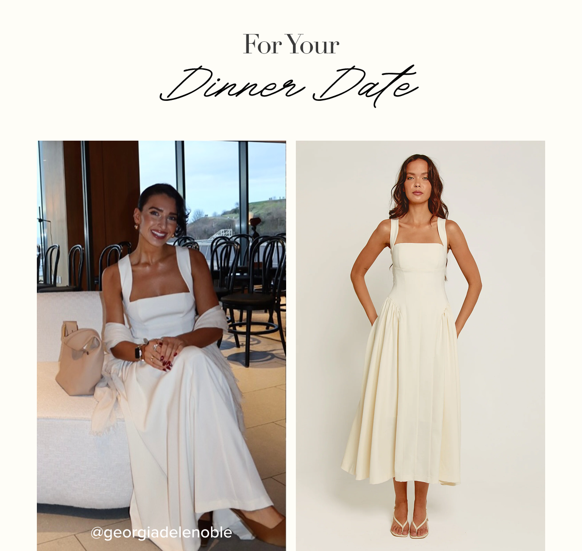 Cream Gathered Hip Pocket Midaxi Dress