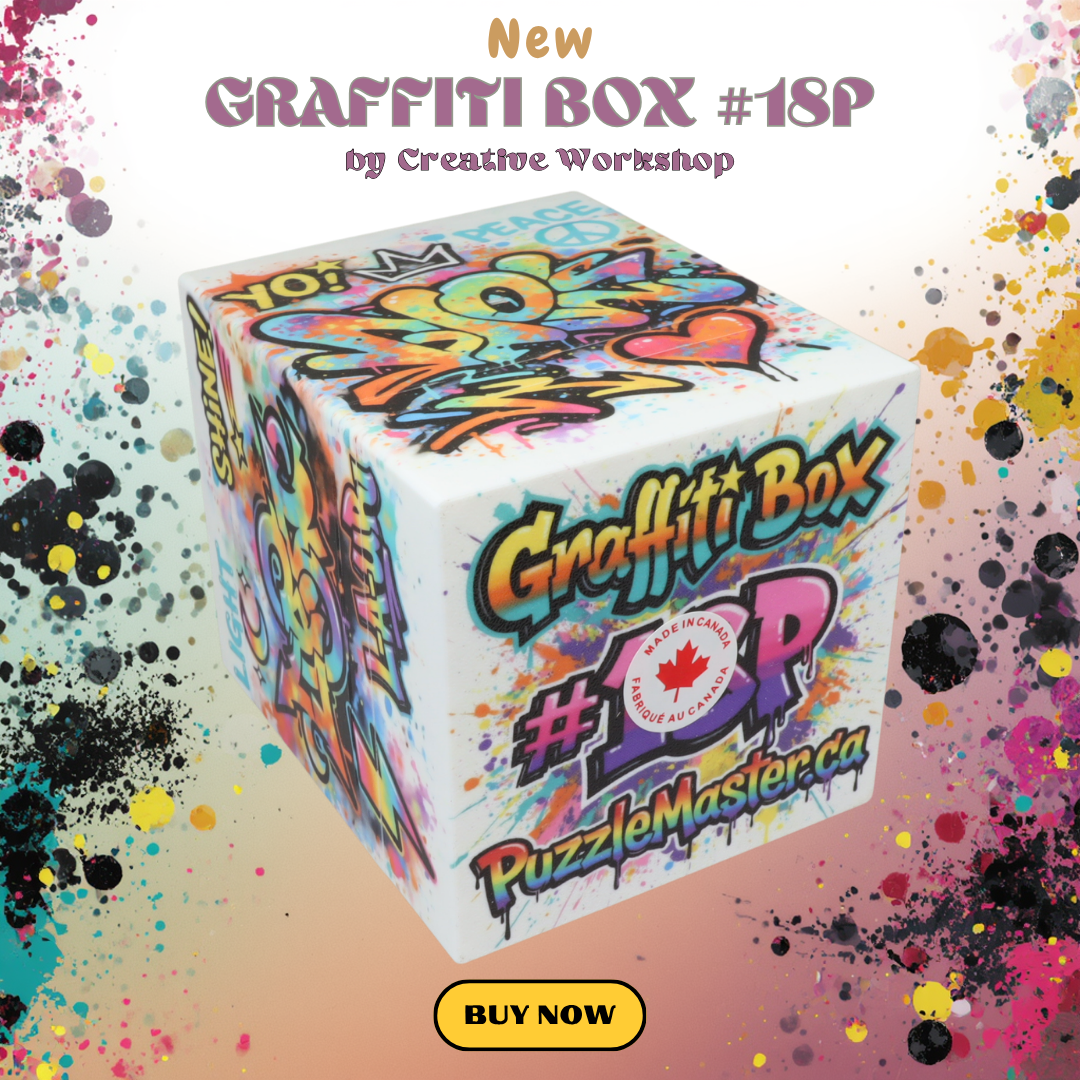 Graffiti Box #18P - 3 Stage Mechanical Puzzle Box
