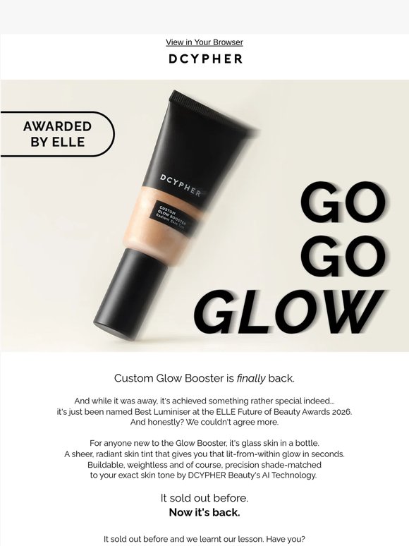 Custom Glow Booster is FINALLY back in stock