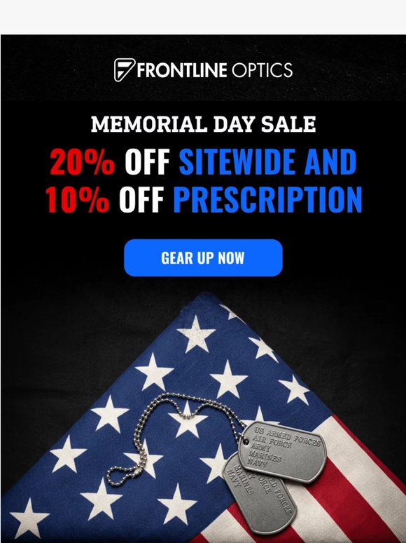 Memorial Day Sale is live