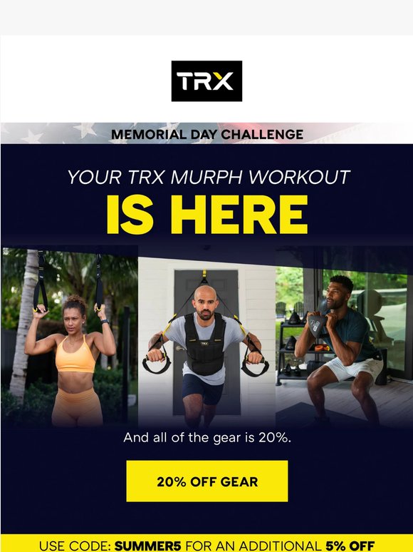 Our TRX Version of Murph Is Here 🇺🇸