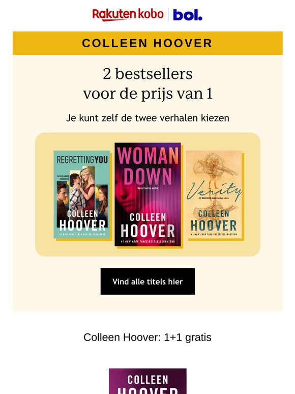 Colleen Hoover: 1+1 gratis