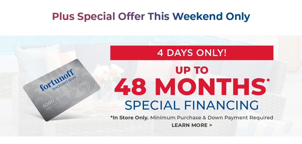 Up to 48 months special financing 