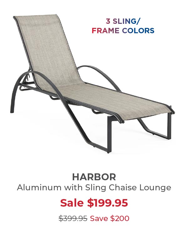 Harbor sling chaise 
