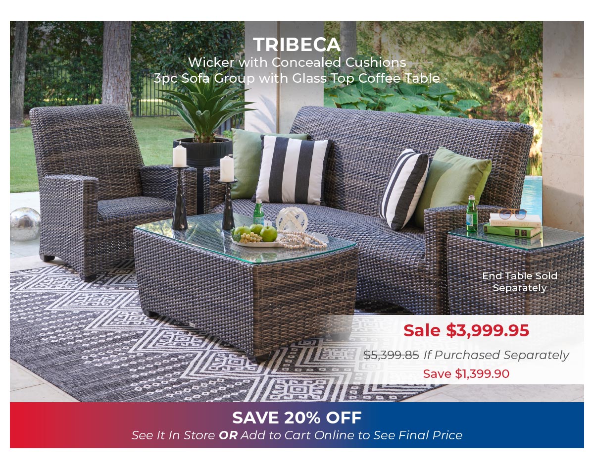 Tribeca 3pc sofa group 