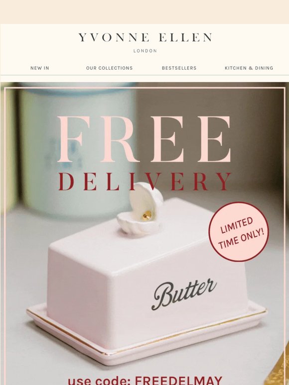 FREE delivery, this weekend only 🚚 💌