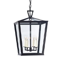 Chapman & Myers DarlanaO 4 Light 12.5 inch Bronze Outdoor Hanging Lantern, Small by Visual Comfort Signature Collection