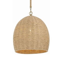 Jace 1 Light 15 inch Soft Gold Pendant Ceiling Light by Crystorama