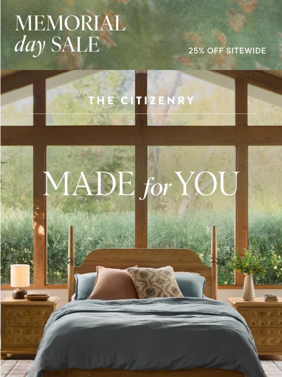 25% off during the Memorial Day Sale
