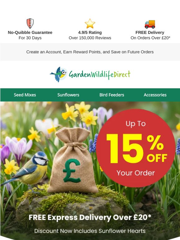 🎉 Up To 15% OFF Everything - Shop Our Big Bank Holiday Event