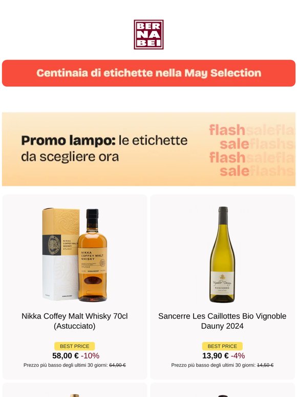 May Flash Sale ⚡ attiva
