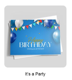 It's a Party Birthday Card