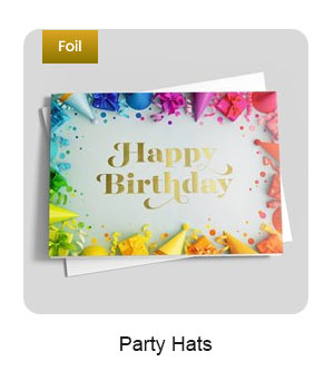 Party Hats Birthday Card