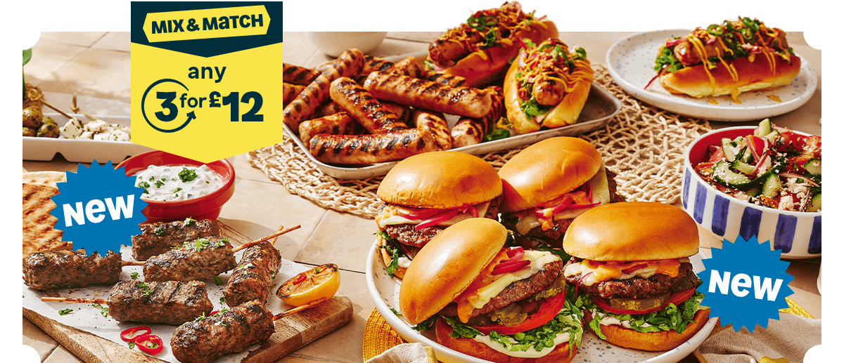 Mix & match - 3 for £12 on selected meats