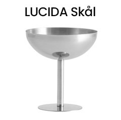 LUCIDA Skål Krom