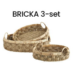 BRICKA 3-set Natur