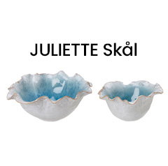 JULIETTE Skål 2-set Blå/Vit