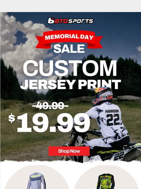 Memorial Day Custom Jersey Sale is Live