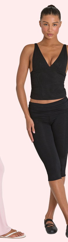 Low rised capri leggings 