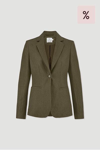 Blazer Regular aus reinem Leinen