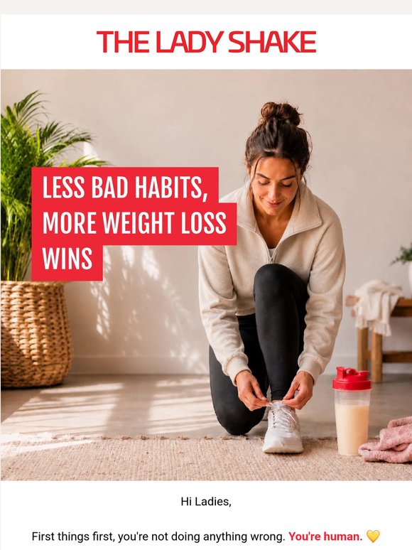 Less bad habits, more weight loss wins 😍