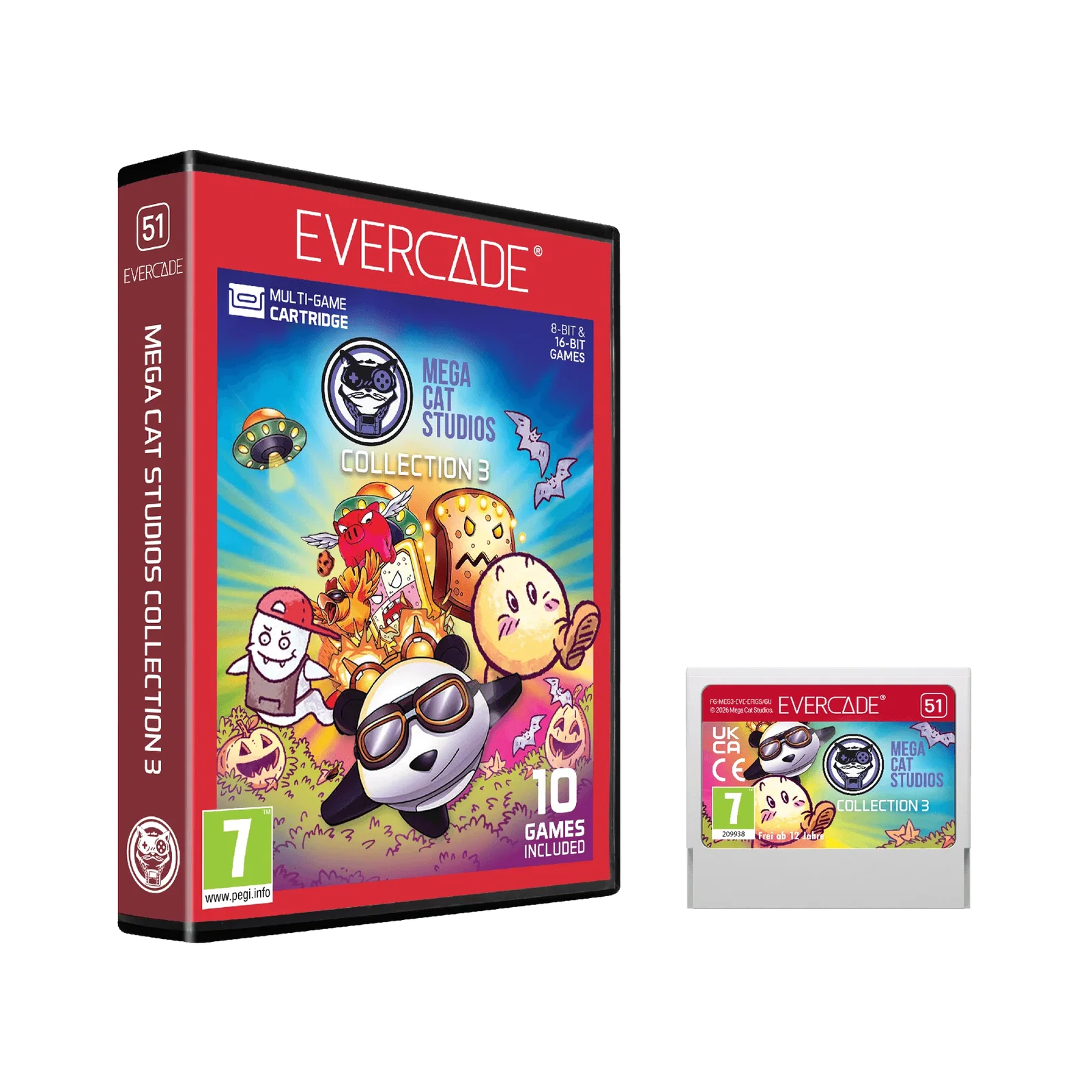 Image of Evercade Mega Cat Studios Collection 3 Cartridge