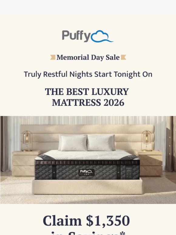 Memorial Day Sale: The #1 luxury mattress is on sale..