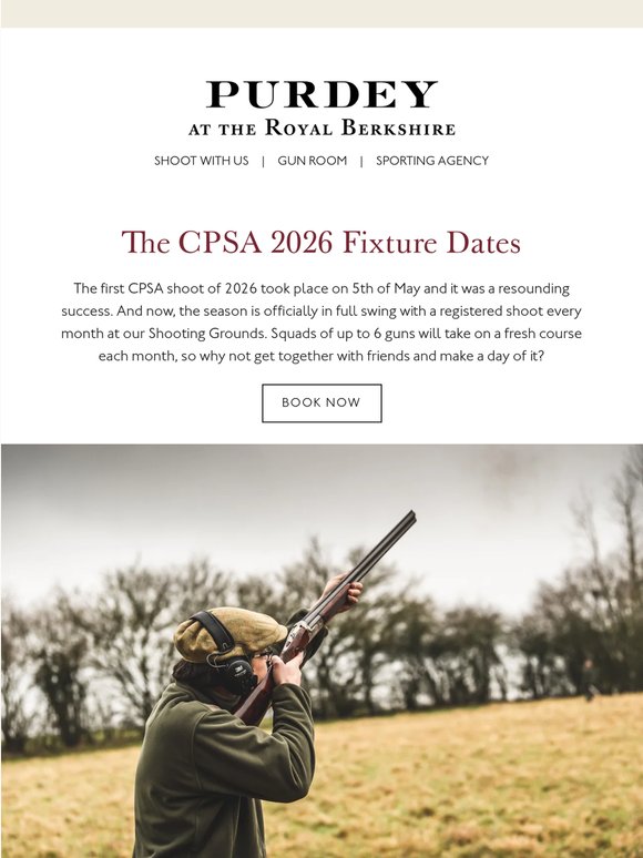 Get your CPSA dates booked in: Remaining 2026 dates